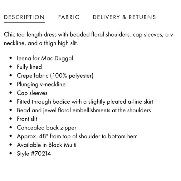 IEENA FOR MAC DUGGAL Black Beaded Cap Sleeve A Line Midi Dress size 4 holiday - Picture 5 of 8